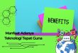 Apa manfaat adanya teknologi tepat guna